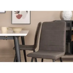 Jimmy t Spisebordssæt - Sort og Grå