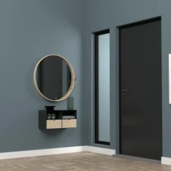 Joliet natbord sort metal