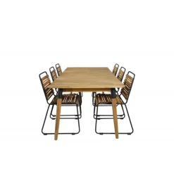 Julian Loungesæt - Havemøbelsæt - Sort,Natur