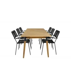 Julian Loungesæt - Havemøbelsæt - Sort,Natur