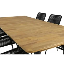 Julian Loungesæt - Havemøbelsæt - Sort,Natur