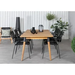 Julian Loungesæt - Havemøbelsæt - Sort,Natur