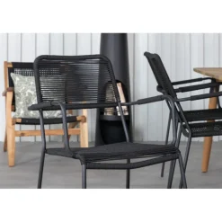 Julian Loungesæt - Havemøbelsæt - Sort,Natur