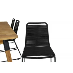 Julian t Loungesæt - Havemøbelsæt - Sort,Natur