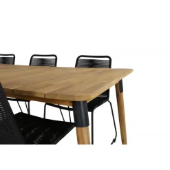 Julian t Loungesæt - Havemøbelsæt - Sort,Natur