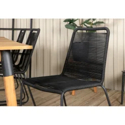 Julian t Loungesæt - Havemøbelsæt - Sort,Natur