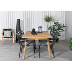 Julian t Loungesæt - Havemøbelsæt - Sort,Natur