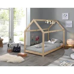 Juniorseng husform 90 x 200 cm – natur (Cabane)