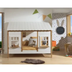 Juniorseng husform 90 x 200 cm – hvid