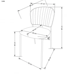 K499 Spisebordsstol - Beige