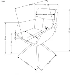 K495 Spisebordsstol - Beige