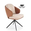 K554 Spisebordsstol - Brun / Beige