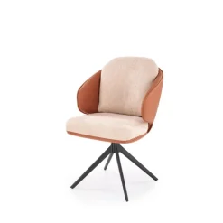 K554 Spisebordsstol - Brun / Beige