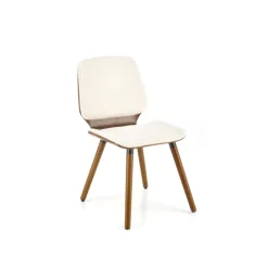 K511 Spisebordsstol - Creme / Valnød