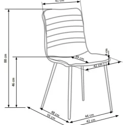 K251 Spisebordsstol - Grå