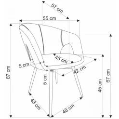 K550 Spisebordsstol - Grå