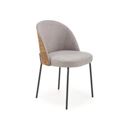 K451 Spisebordsstol - Grå / lys Valnød