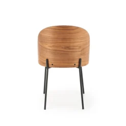 K451 Spisebordsstol - Grå / lys Valnød