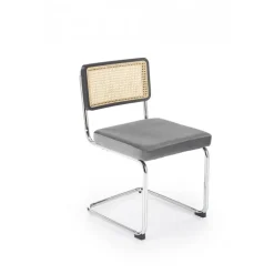 K504 Spisebordsstol - Grå / Sort