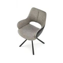 K494 Spisebordsstol - Grå / Sort