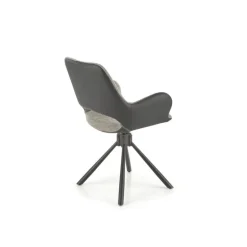 K494 Spisebordsstol - Grå / Sort