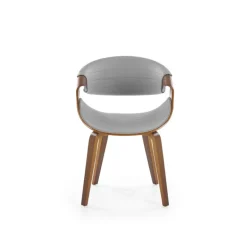 K544 Spisebordsstol - Grå / Valnød