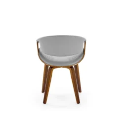 K544 Spisebordsstol - Grå / Valnød