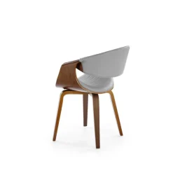 K544 Spisebordsstol - Grå / Valnød