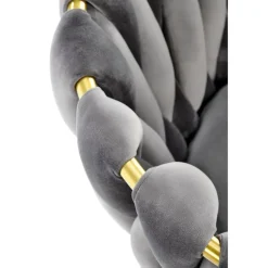 K517 Spisebordsstol - Grå Velour