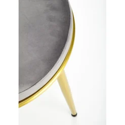 K517 Spisebordsstol - Grå Velour