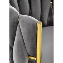 K517 Spisebordsstol - Grå Velour