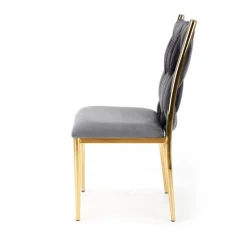 K436 Spisebordsstol - Grå/guld