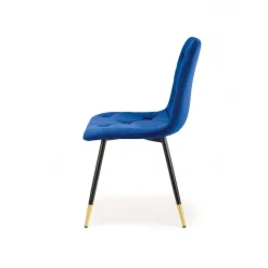 K438 Spisebordsstol - mørkeblå