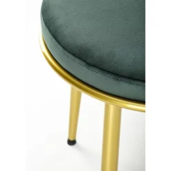 K517 Spisebordsstol - Mørkegrøn / guld