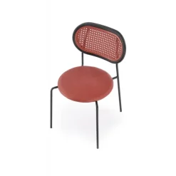 K524 Spisebordsstol - mørkerød