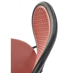 K524 Spisebordsstol - mørkerød