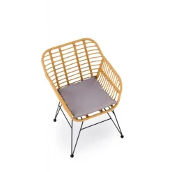 K541 Spisebordsstol - Naturlig / Grå