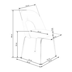 K385 Spisebordsstol - Rosa