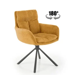 K495 Spisebordsstol - Sennepsgul