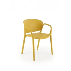 K491 Spisebordsstol - Sennepsgul