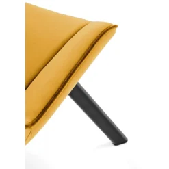 K520 Spisebordsstol - Sennepsgul / Sort