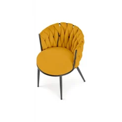 K516 Spisebordsstol - Sennepsgul