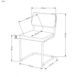 K510 Spisebordsstol - Sennepsgulsfarvet