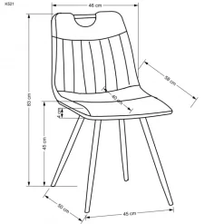 K521 Spisebordsstol - Sennepsgulsgul