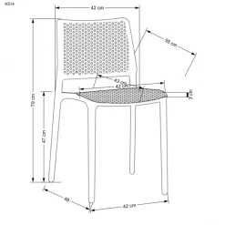 K514 Spisebordsstol - Sort