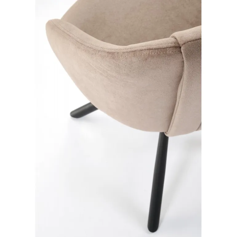 K533 Spisebordsstol - Sort / Cappuccino