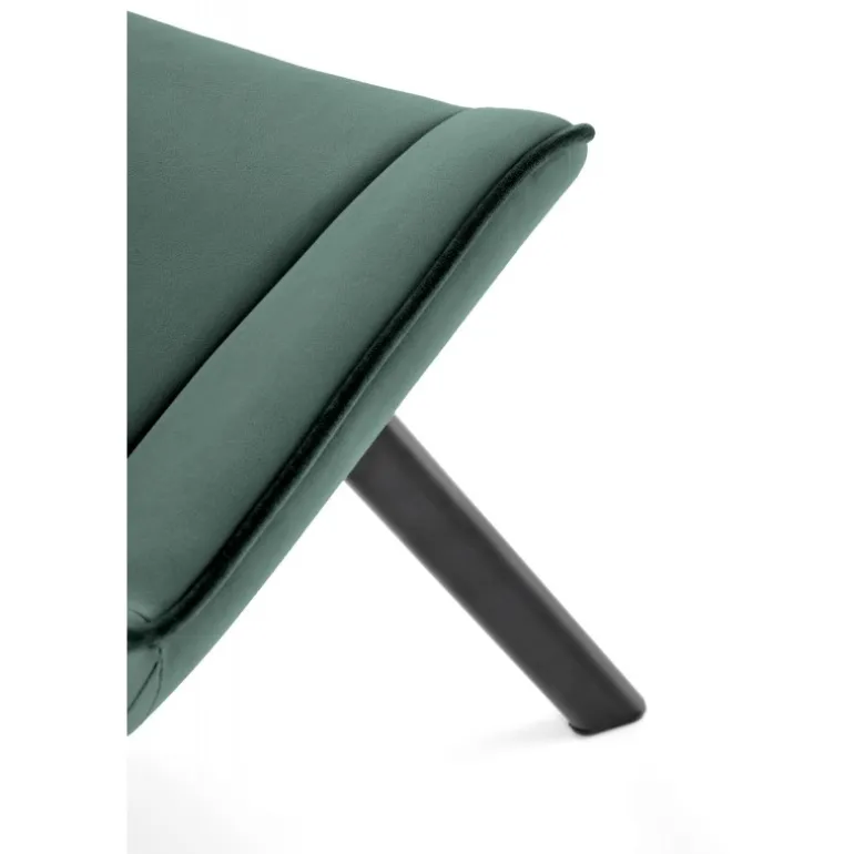 K520 Spisebordsstol - Sort / Mørkegrøn