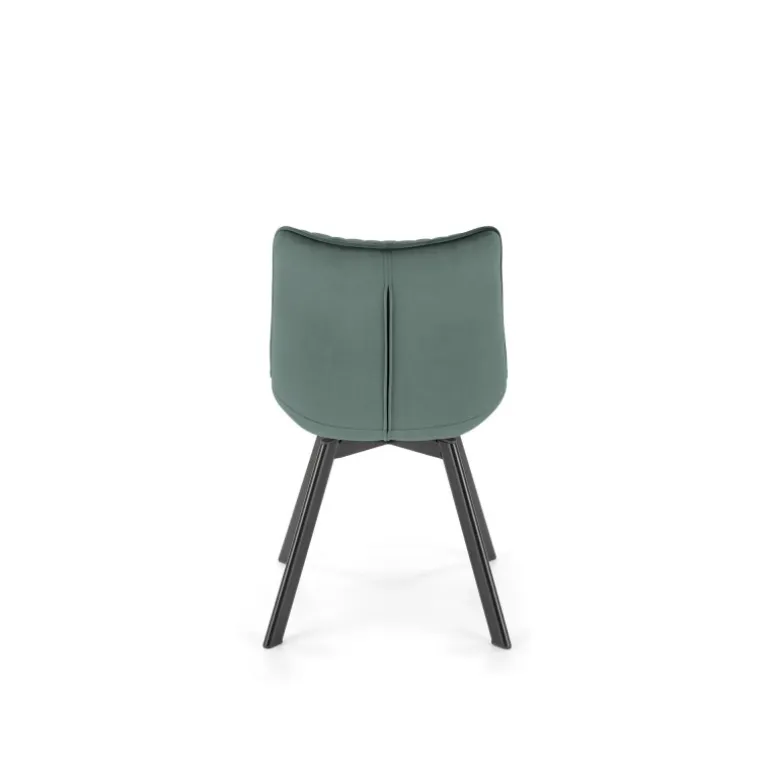 K520 Spisebordsstol - Sort / Mørkegrøn