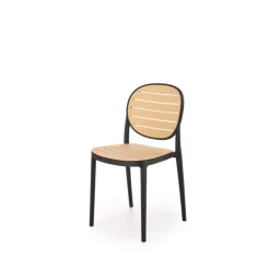 K529 Spisebordsstol - Sort / Naturlig