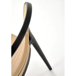 K529 Spisebordsstol - Sort / Naturlig